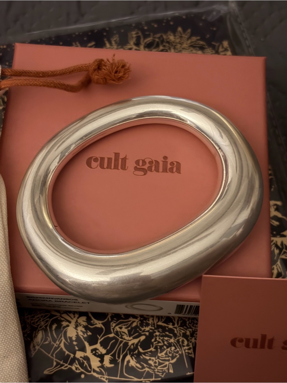 Cult Gaia Polished Silver-Tone Sculptural Bracelet - Picture 3 of 5